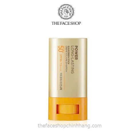 Sáp chống nắng lâu trôi Power Long-Lasting Sunscreen Stick SPF50+ PA++++ The Face Shop